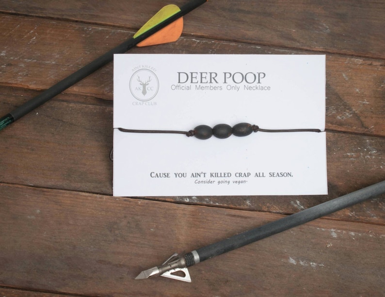 deer poop necklace