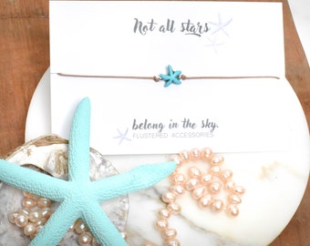 NEW COLORS, SALE,  Starfish Choker, Not all stars belong in the Sky Choker, Starfish Jewelry, Beach Choker, Beaded Choker, String Choker