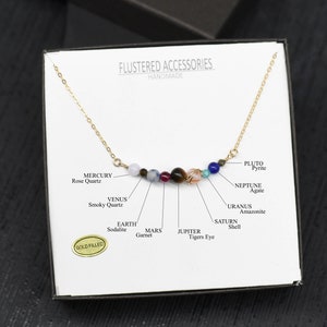 Solar System Necklace, Planet Necklace, Space Necklace image 2