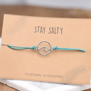 SALE Wave Bracelet, Adjustable Beach Bracelet