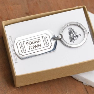 Ticket to Pound Town Funny Keychain, Husband Gift Funny Gifts for Spouse