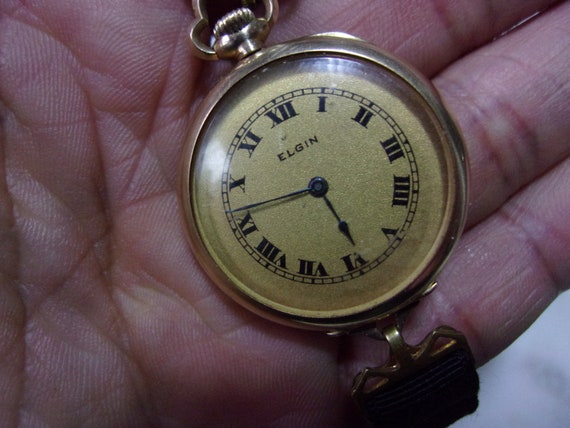 SALE!!! Vintage ELGIN 14K Solid Yellow Gold Manual Pocket  display picture 1