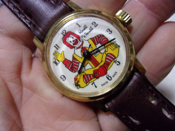 Vintage RONALD MCDONALD Swiss-made, Manual Wind Watch, Good