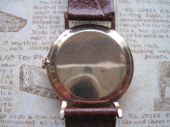 Stunning and RARE!!!! 9K Solid Gold Manual Men's … - image 6