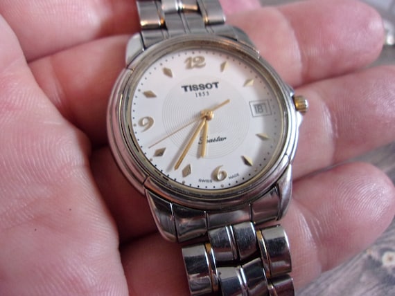 TISSOT Seastar Quartz Men s Stainelss Steel Wristwatch Good