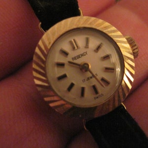 Vintage 9K Solid Gold REGENCY Manual Ladies&#39; Wristwatch Good Working Condition