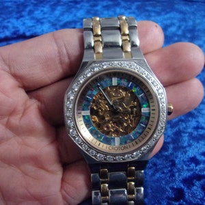Croton automatic watch sapphire crystal deals