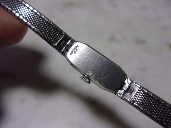 Very Nice GRUEN PRECISION 14K Solid White Gold 17… - image 5