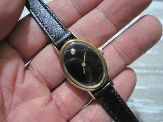 Vintage Oval 14K Solid Gold MOVADO Zenith Movement Museum | Etsy Italia