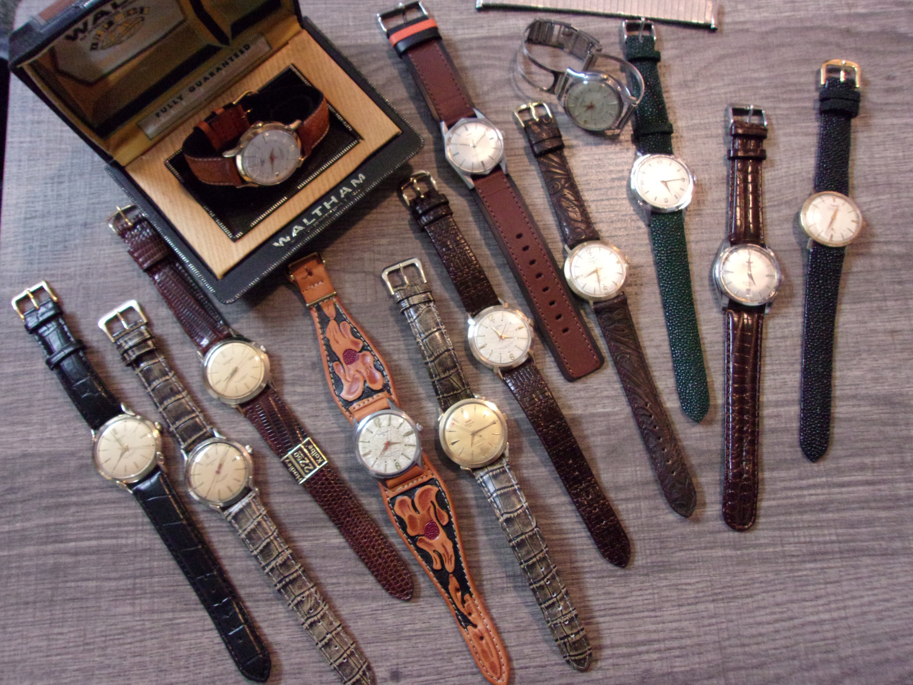 Waltham octagon wrist watch hotsell