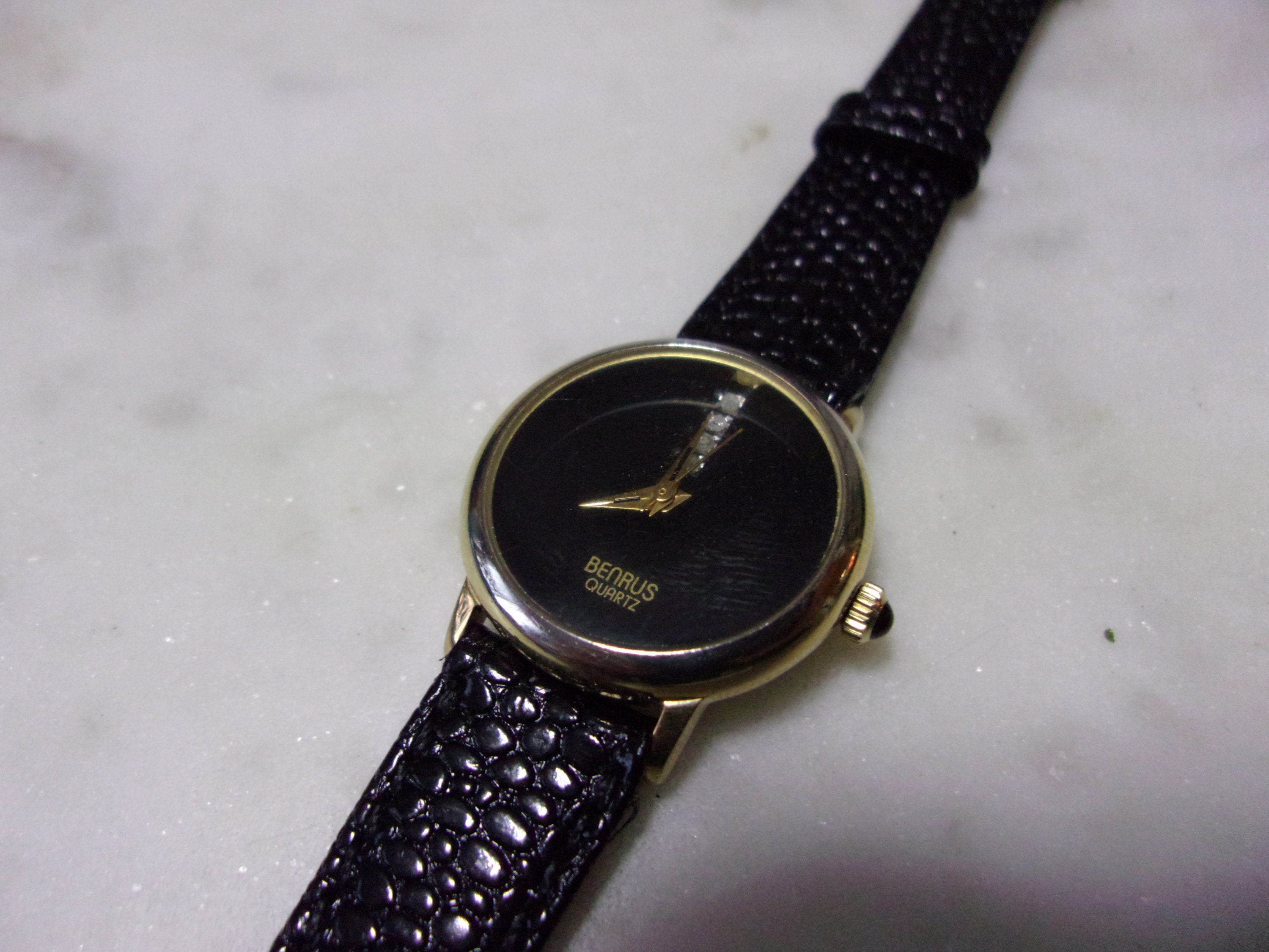Vintage BENRUS Gold-plated Quartz Ladies display picture 2