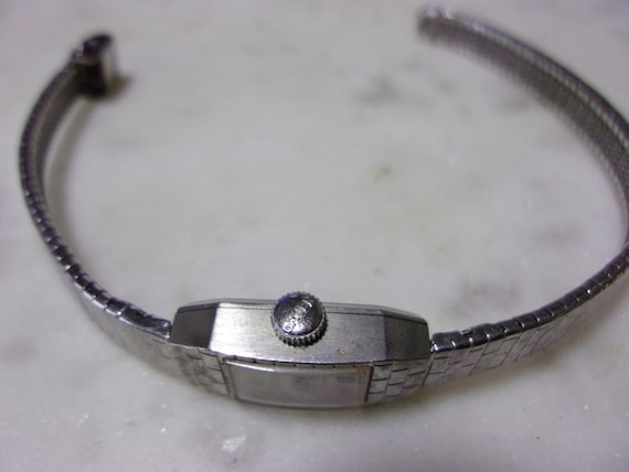 Very Nice GRUEN PRECISION 14K Solid White Gold 17… - image 3