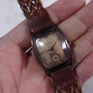 Vintage BENRUS Manual Men&#39;s Wristwatch with Subseconds Good Working Condition