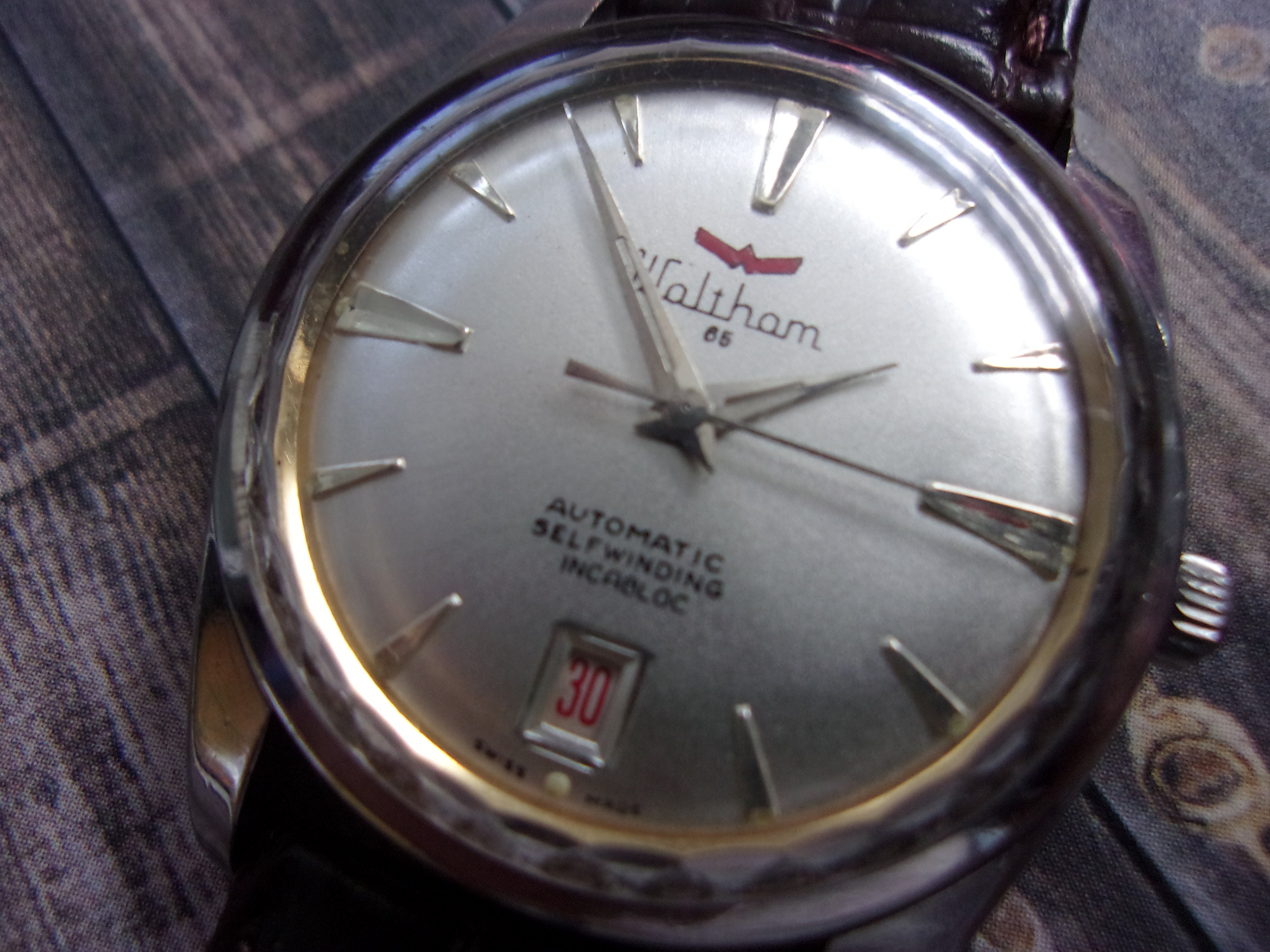 Vintage 65 Jewel Stainless Steel Waltham Automatic Men's Watch