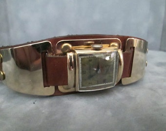 Vintage Raleigh Gold-Filled Manual Wind Men's Watch Steam Punk Look