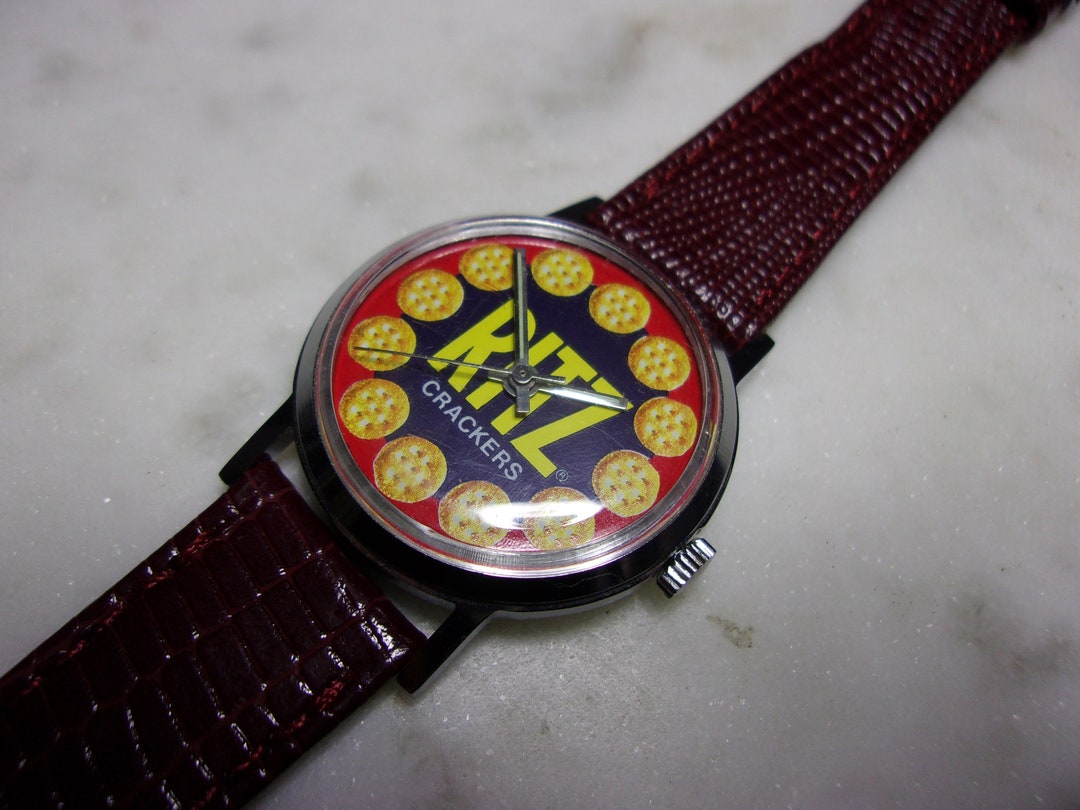 Vintage RITZ CRACKERS Manual Wind Watch, Good Working Condition - Etsy