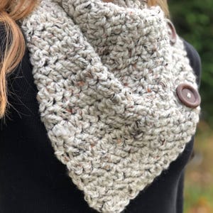 The Bentley Button Cowl Crochet PATTERN / Written Tutorial / PDF Pattern / Instant Download / Skill Level: Easy image 3