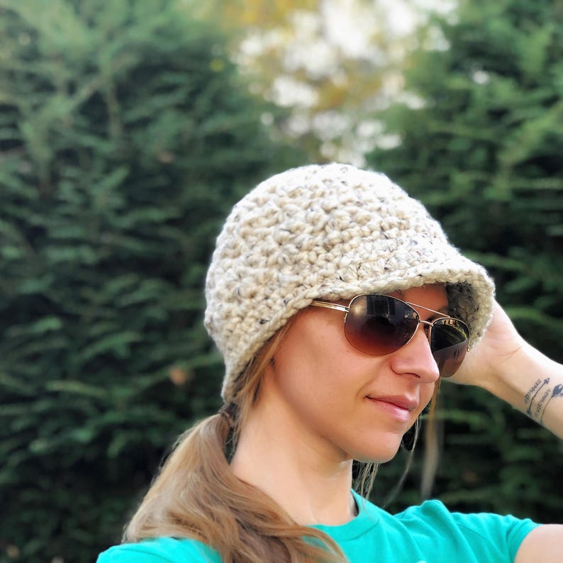 The Hunter Crochet Hat PATTERN / Written Tutorial / PDF Pattern / Instant Download / Crochet Pattern / Crochet Hat / Brimmed Crochet Hat image 6