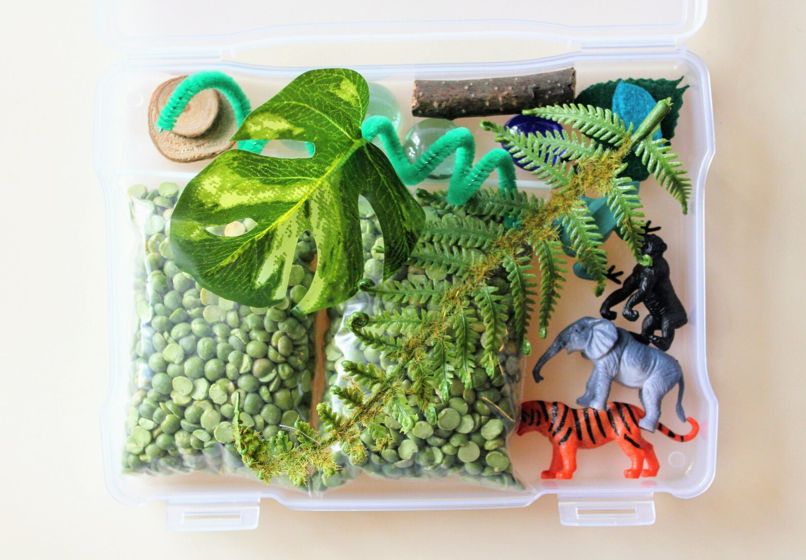Jungle Beat Mini Sensory Bin Sensory Play Pretend Play Etsy