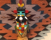 Native American, Hopi Kachina Doll , Hand Carved Katsina, Artist signed Larsen Harris