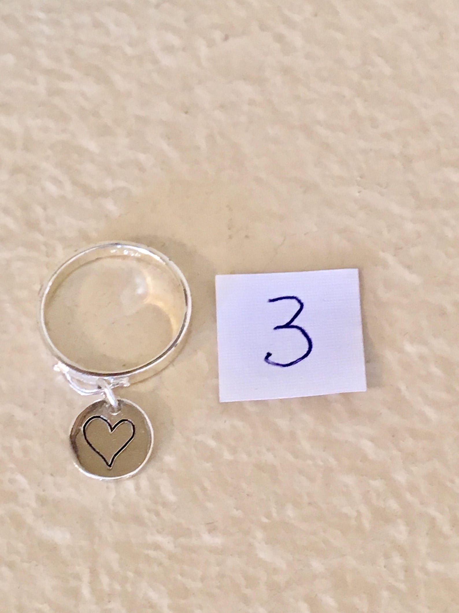 One Sterling Silver Cubic Zirconia Ring Size 7 Etsy