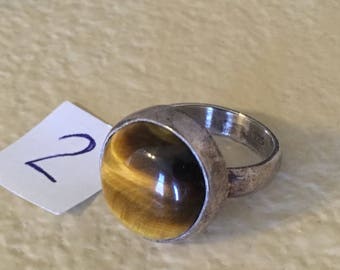 One sterling silver ring size 7 1/2