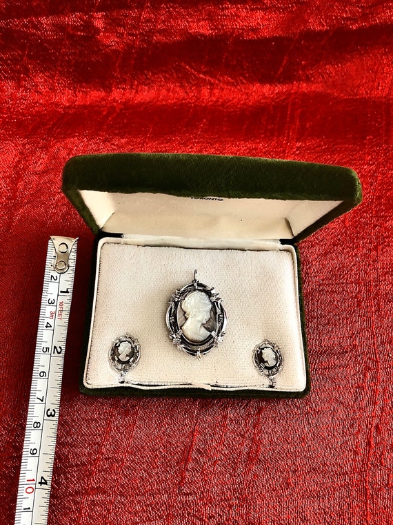 Vintage , Sterling silver ,Mother of pearl cameo … - image 4