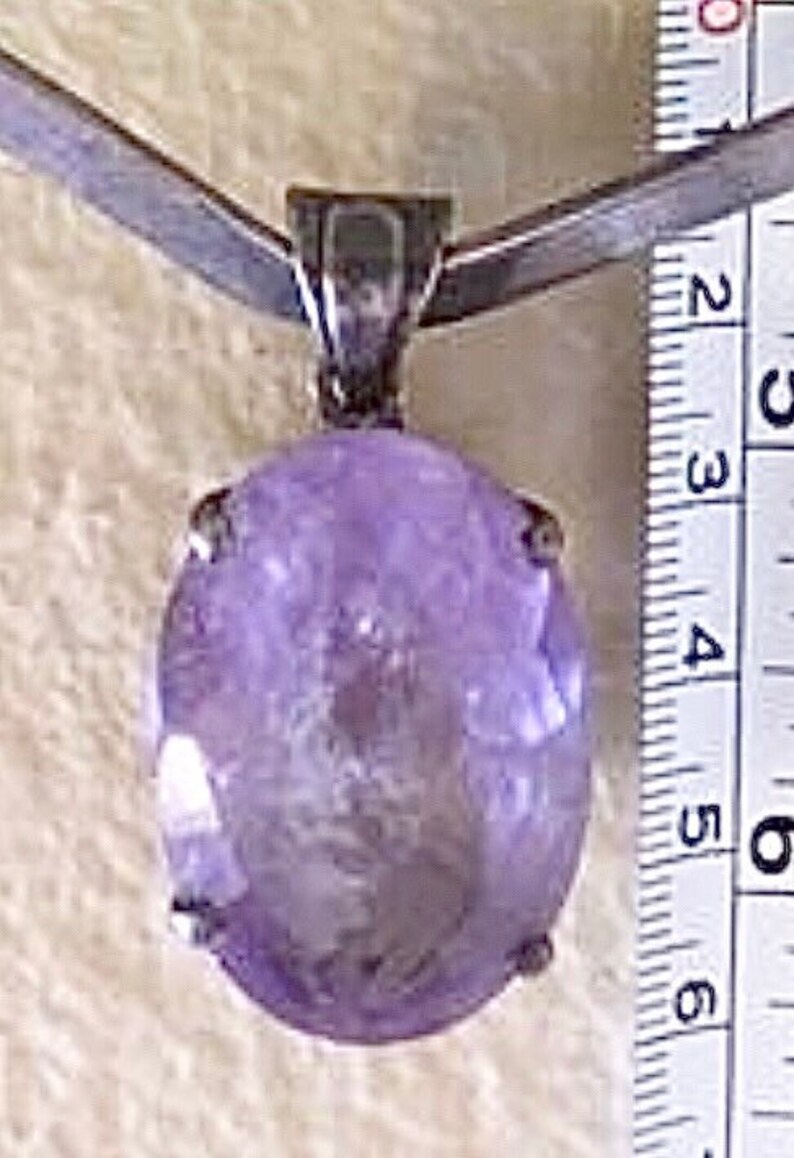 One Sterling TAXCO Mexico Silver Choker Amethyst Pendant | Etsy