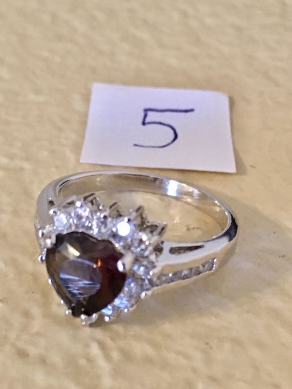 One Sterling Silver ring size 8 - image 9