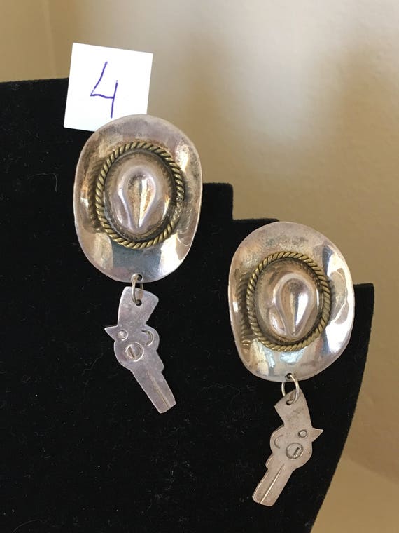 One pair of Sterling Silver Earrings