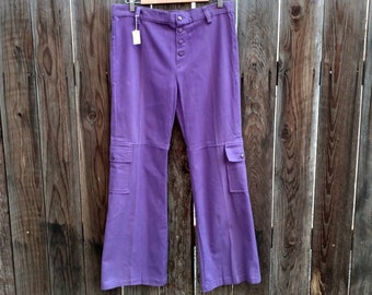 purple carpenter pants