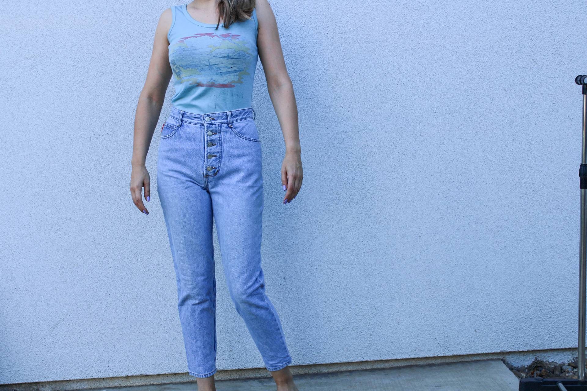 Light Wash Bongo Jeans High Waist 