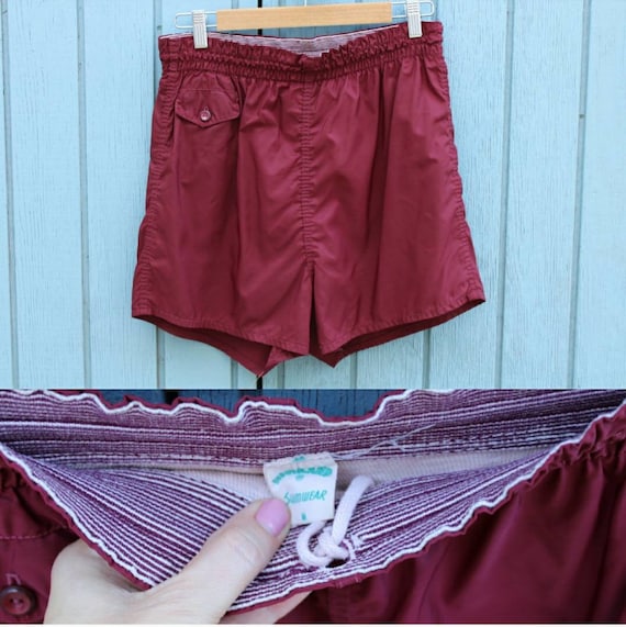 Vintage 60's 70's Men's Swim Trunks Bathing Suit B
