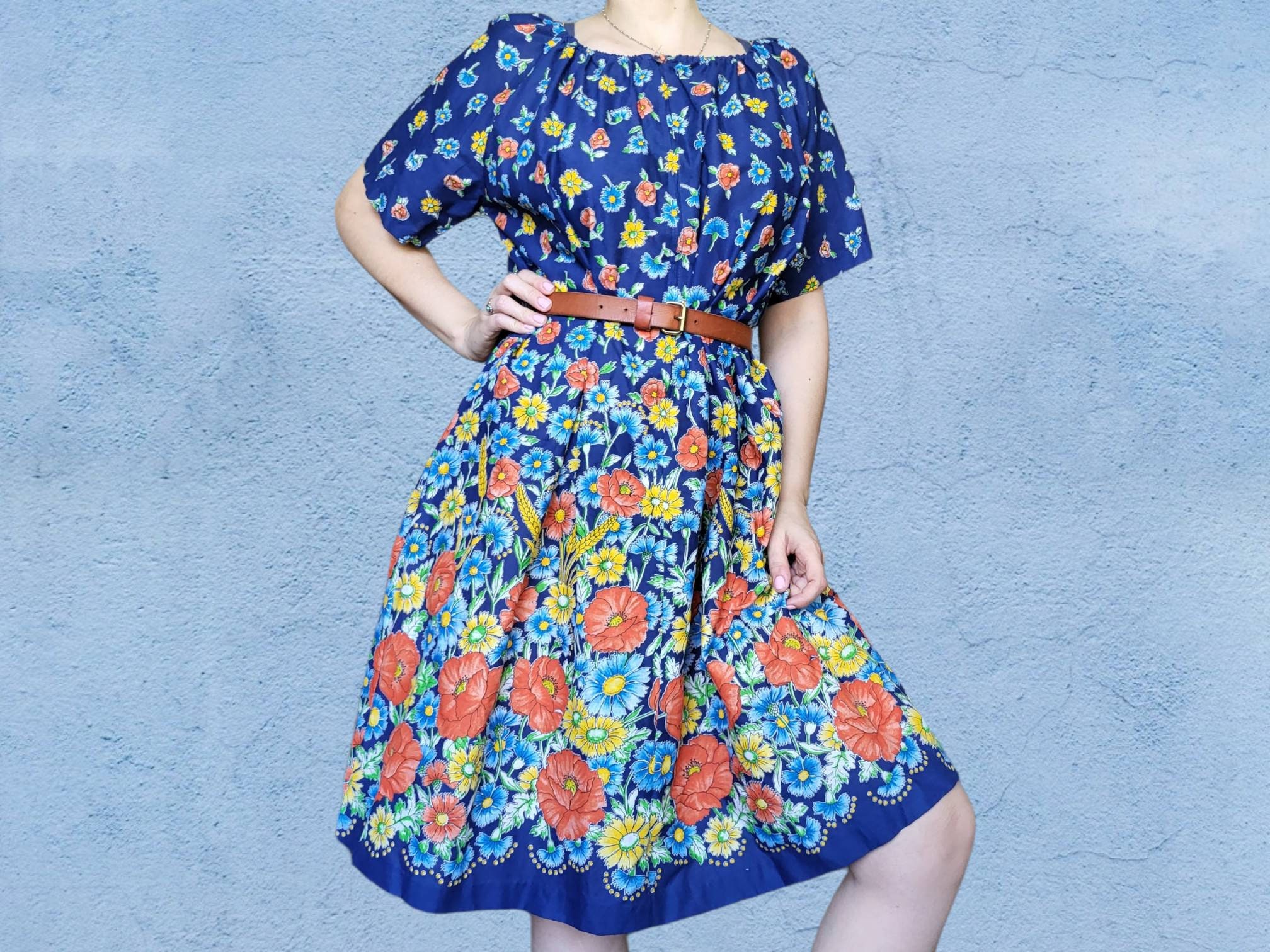 70s Moo Moo Dress - Etsy