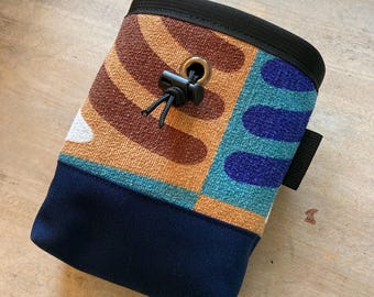 Vintage Mid Century Fabric Chalk Bag