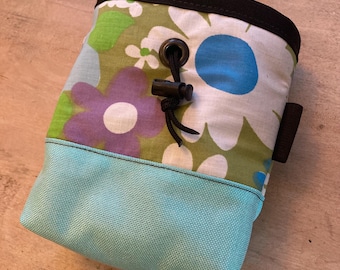 Upcycled 60’s Flower Power Chalk Bag