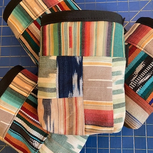 Upcycled Stripe Scraps Patchwork Chalk Bag