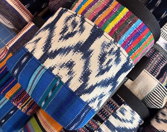 Upcycled Stripe Scraps Patchwork Chalk Bag
