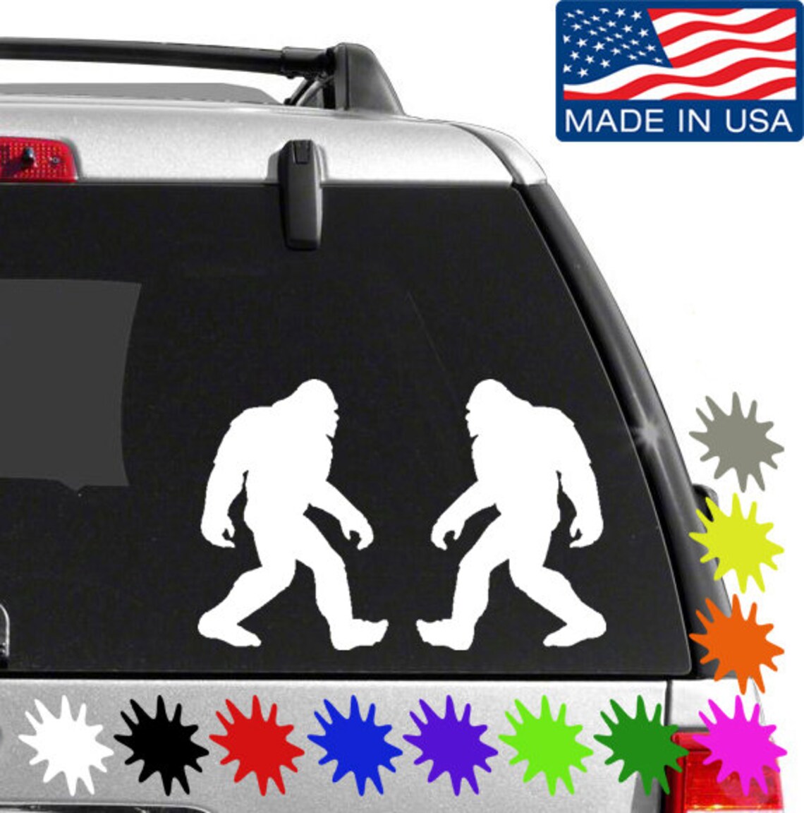 Bigfoot Silhouette Vinyl Decal Sticker Etsy