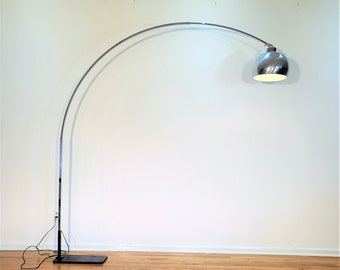 Mid Century Chrome Arc Floor Lamp