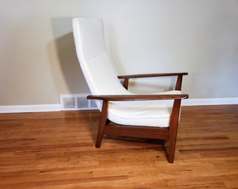 Mid Century Highback Danish Modern Lounge Chair