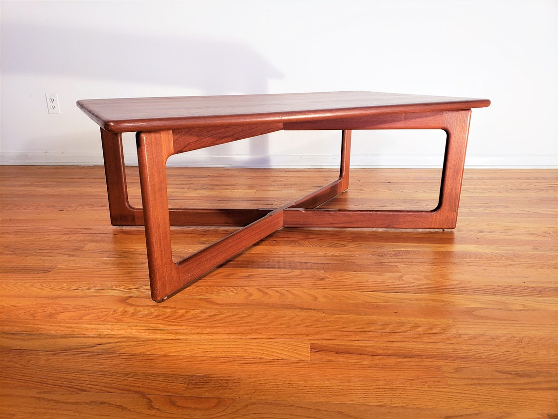 Danish Modern K.D. Furniture Teak Coffee Table Etsy