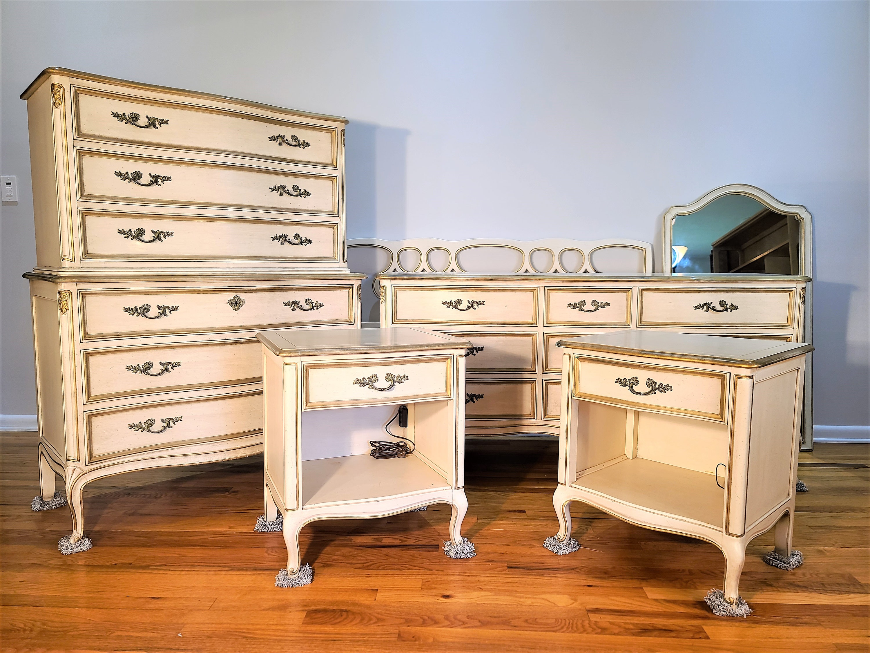 Vintage Henredon French Provincial Bedroom Set Etsy Nederland