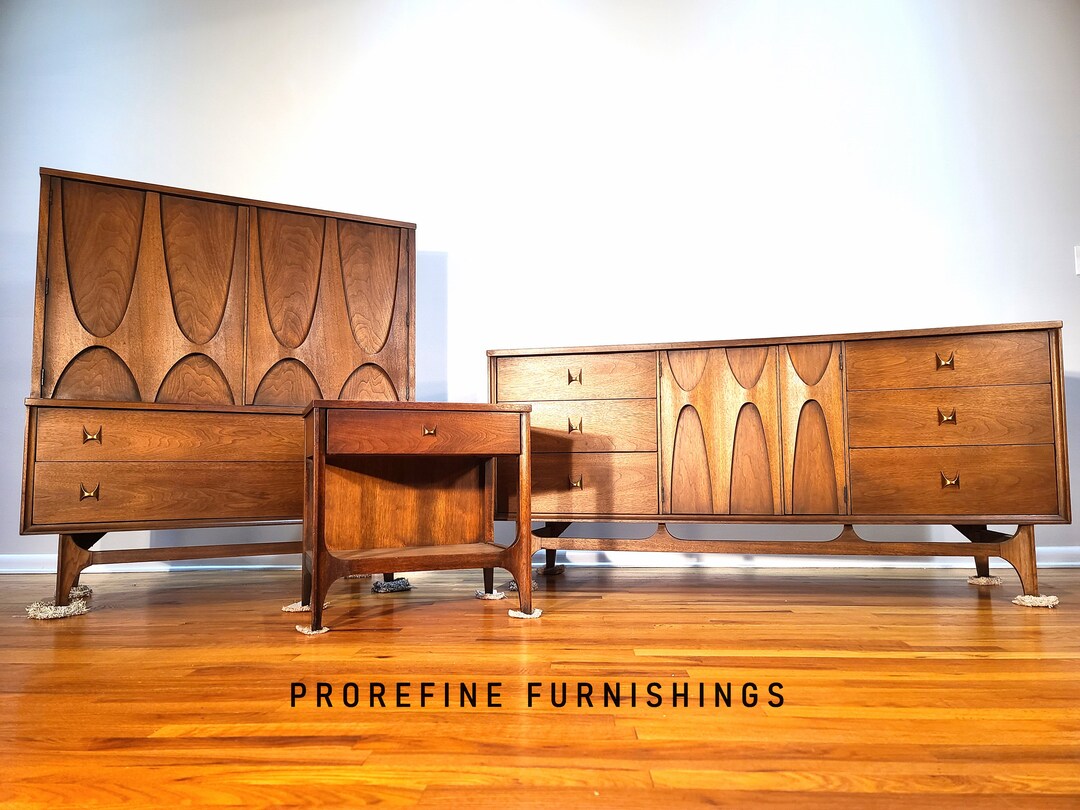 Mid Century Broyhill Brasilia Three Piece Bedroom Set - Etsy