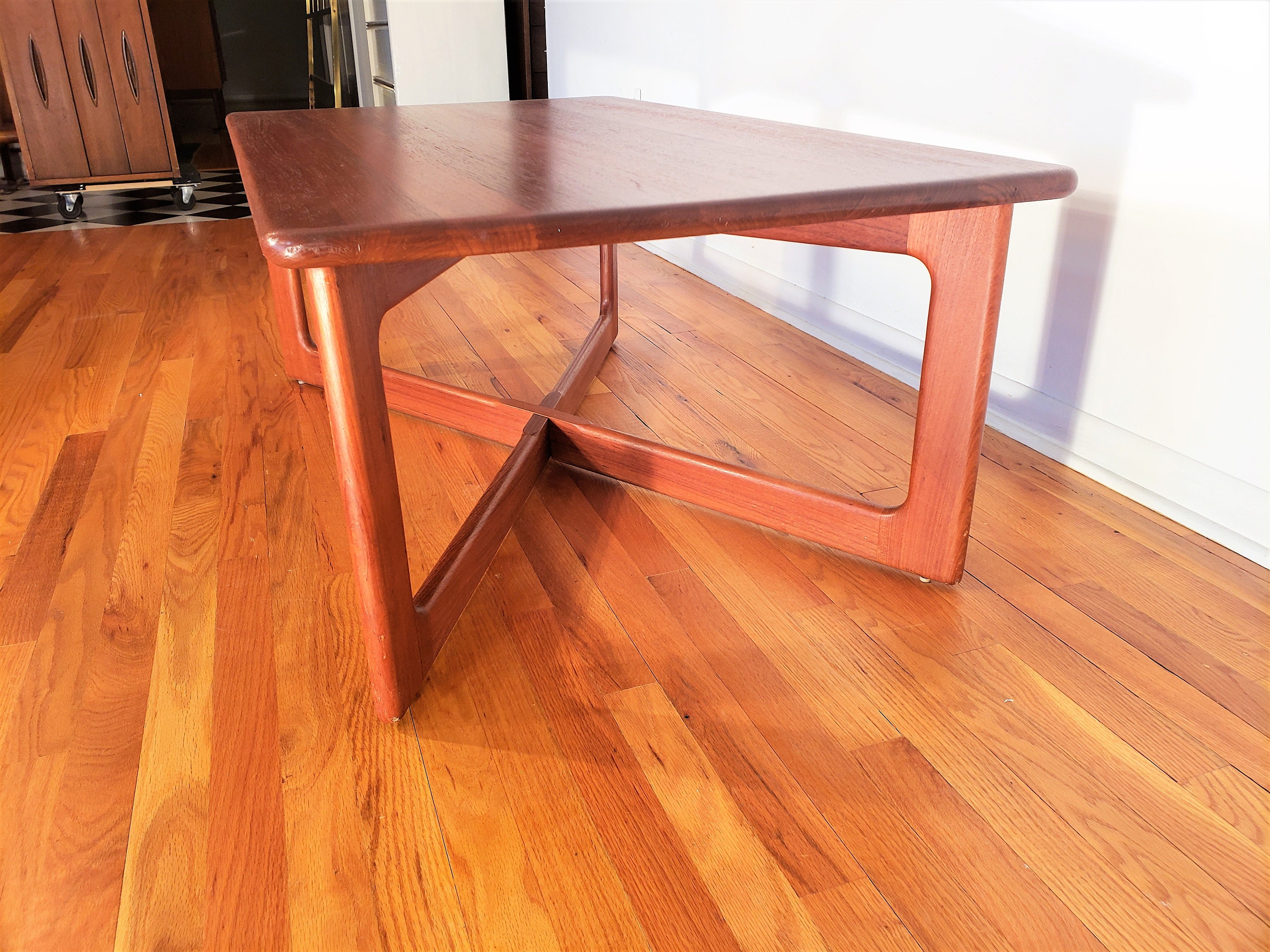 Danish Modern K.D. Furniture Teak Coffee Table Etsy
