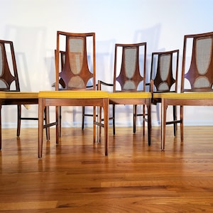 Mid Century Broyhill Brasilia Set of Six Dining Chairs