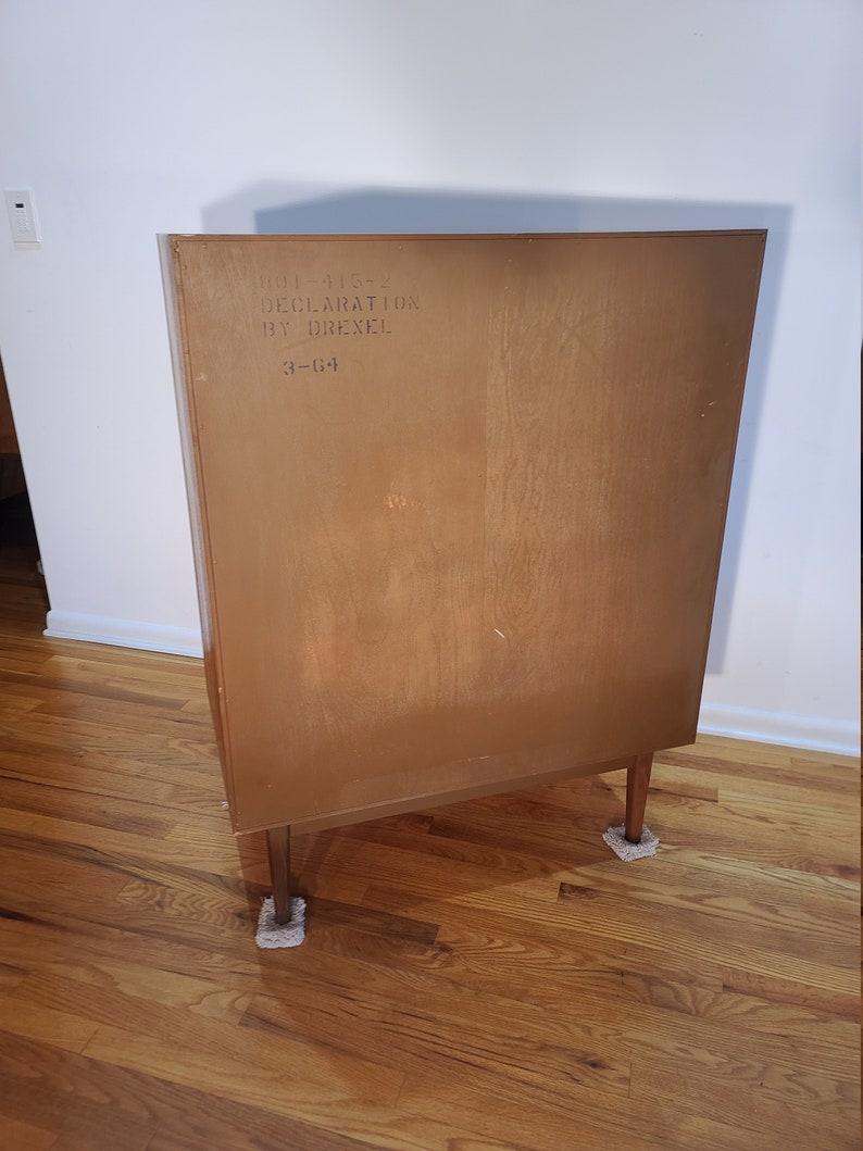 Commode Highboy Kipp Stewart, Drexel Declaration, style Mid-Century image 8