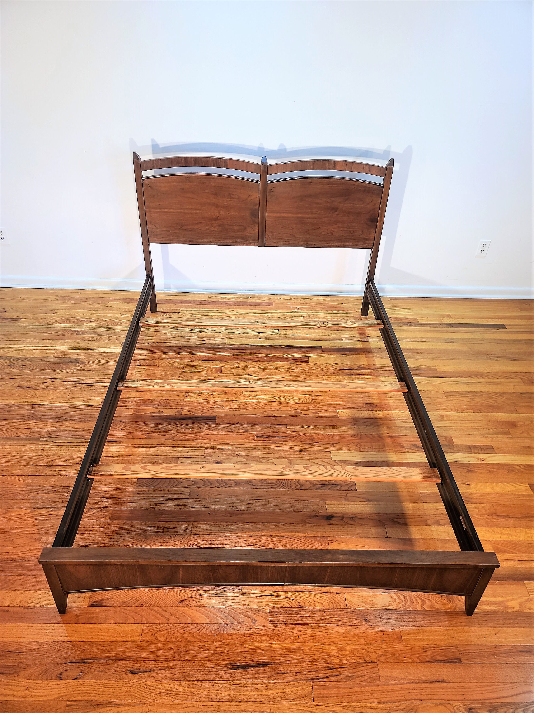 Mid Century Lenoir House / Broyhill Headboard / Footboard Bed Etsy