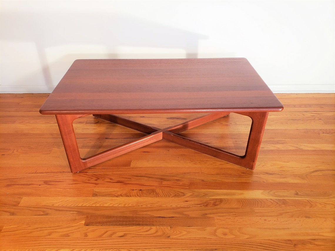Danish Modern K.D. Furniture Teak Coffee Table Etsy