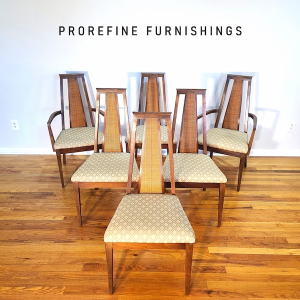 Mid Century American of Martinsville Set of Six Dining Chairs